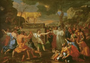 De Aanbidding van het Gouden Kalf, voor 1634